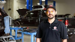 Jacob Lopez, service manager at Bullet Proof Diesel, won’t service trucks with tampered aftertreatment systems. He said his shop focuses on finding the root cause of the issue to provide a “lasting fix.” Jacob Lopez, service manager at Bullet Proof Diesel, won’t service trucks with tampered aftertreatment systems. He said his shop focuses on finding the root cause of the issue to provide a “lasting fix.”