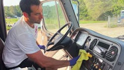 Cab detailing should at minimum be done every three months. Cab detailing should at minimum be done every three months.