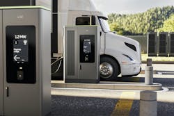 ABB E-mobility released the MCS1200 Megawatt Charging System along with two new chargers. The MCS1200 is specifically for heavy-duty vehicles and can deliver up to 1,200 kW of continuous power. The company also debuted field-upgradable A200/300 All-in-One chargers and the Charge Dock Dispenser for depot charging. The former lets users upgrade from A200 (200 kW) to 300 kW or 400 kW chargers as needed, and the latter can support pantograph-, roof-, and pedestal-charging options. ABB E-mobility released the MCS1200 Megawatt Charging System along with two new chargers. The MCS1200 is specifically for heavy-duty vehicles and can deliver up to 1,200 kW of continuous power. The company also debuted field-upgradable A200/300 All-in-One chargers and the Charge Dock Dispenser for depot charging. The former lets users upgrade from A200 (200 kW) to 300 kW or 400 kW chargers as needed, and the latter can support pantograph-, roof-, and pedestal-charging options.
