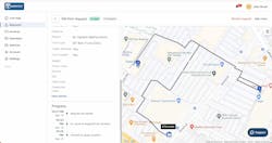 Example of the Tow4Tech dispatch screen Example of the Tow4Tech dispatch screen