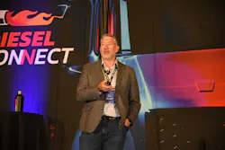 Peter Cooper, CEO of Ascend Consulting, takes the stage at Diesel Connect.