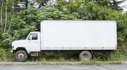 abandoned white box truck dreamstime_xl_360398662