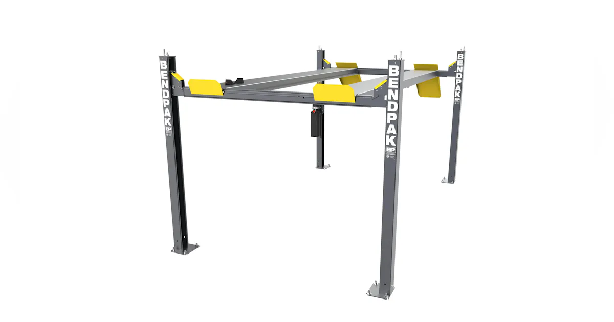 Bed Pac Frame Machine BendPak launches 4-post lift with expanded dimensions | Fleet Maintenance