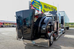 Trucker’s Choice Award: “No Fences” 1994 Kenworth W900L and 2025 Great Dane dry van Jerry Linander, Winona, Minnesota, Trucker’s Choice Award: “No Fences” 1994 Kenworth W900L and 2025 Great Dane dry van Jerry Linander, Winona, Minnesota,