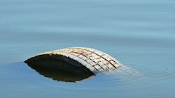 Tire treading water Tire treading water