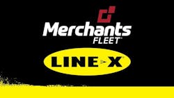 Merchants Fleet and LINE-X Logos Merchants Fleet and LINE-X Logos