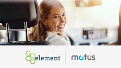 Motus and Element Fleet Management Logo partnership Motus and Element Fleet Management Logo partnership