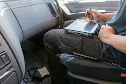 Dreamstime truck mechanic with tablet Dreamstime truck mechanic with tablet