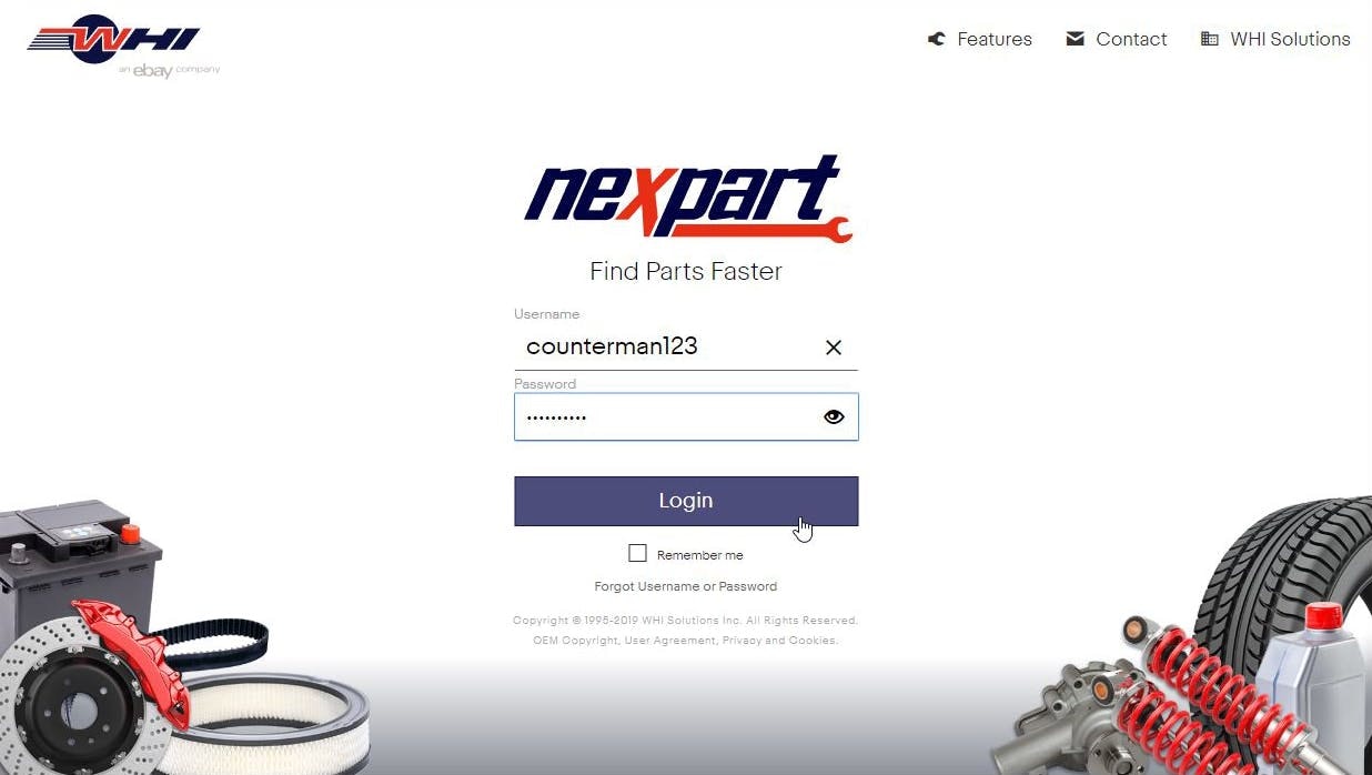 Nexpart e-commerce