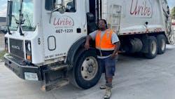 Garbage truck driver Quintion Knox earned his 15 minutes of internet fame for a two-second brawl with a racoon in his cab. Garbage truck driver Quintion Knox earned his 15 minutes of internet fame for a two-second brawl with a racoon in his cab.