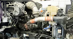 Diesel engine with coolant filter Diesel engine with coolant filter