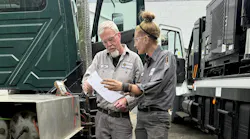 Missy Albin works with mentor Joe Dougherty