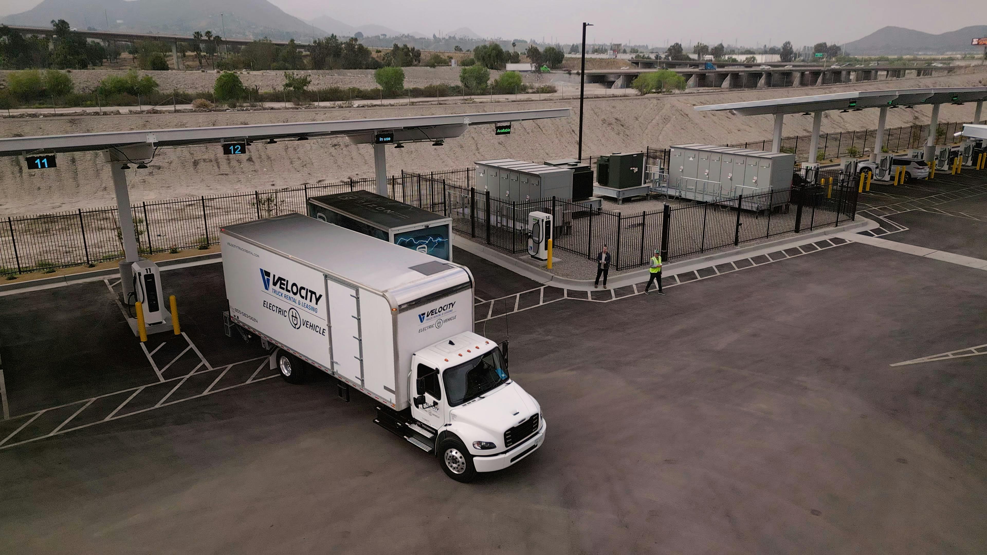 Velocity EM2 at charger, Greenlane opens 'Charge On Us' program for Dealerships