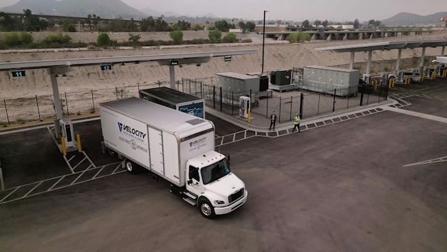 Velocity EM2 at charger, Greenlane opens 'Charge On Us' program for Dealerships