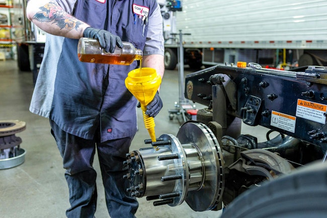 It’s important to apply the correct amount of semi-fluid grease or oil to avoid wheel-end failure.