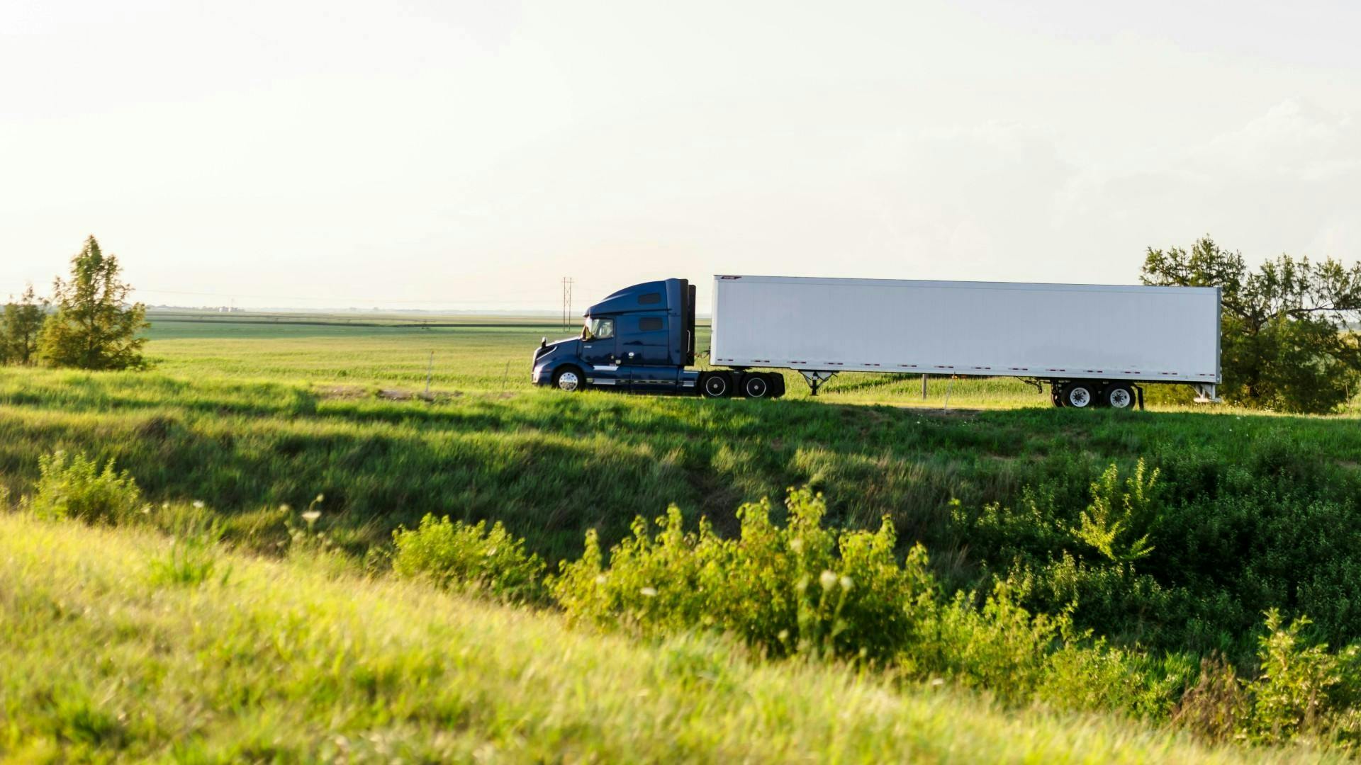 Great Dane truck on the road
