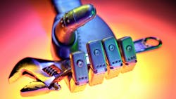 Dreamstime robot hand with wrench Dreamstime robot hand with wrench