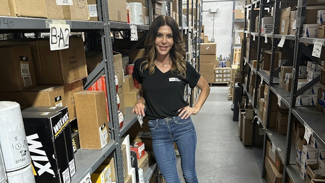 Lindi Brooks at Vehicle Maintenance Program