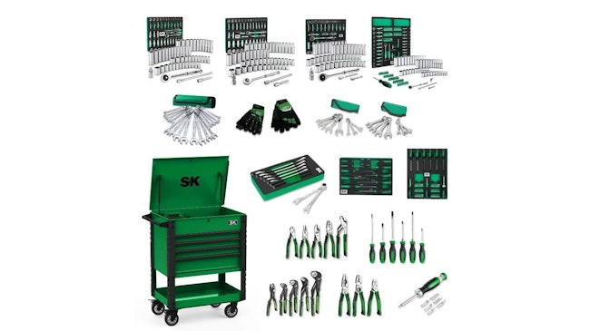 4-Drawer Tool Cart Set SK Tools