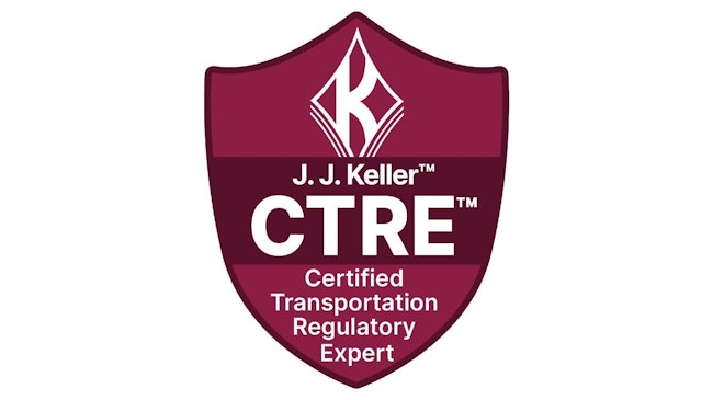 JJ Keller CTRE Certification training