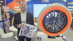 ISSE N.A. CEO Bart Plaumann debuts Tires Socks at AAPEX 2025 ISSE N.A. CEO Bart Plaumann debuts Tires Socks at AAPEX 2025