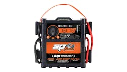Jump starters like the MX Boost from SP Tools USA are ideal for fleet vehicles. This one provides 4,300A of peak current, quickly jump-starting 12V gasoline engines, diesel engines up to 10 liters, and 24V diesel engines up to 6 liters. Jump starters like the MX Boost from SP Tools USA are ideal for fleet vehicles. This one provides 4,300A of peak current, quickly jump-starting 12V gasoline engines, diesel engines up to 10 liters, and 24V diesel engines up to 6 liters.