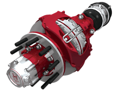 Hendrickson's MAXX22T optimized trailer air disc brake system is built for consistent performance with a lightweight rotor and torque plate for weight savings over similar designs. Hendrickson's MAXX22T optimized trailer air disc brake system is built for consistent performance with a lightweight rotor and torque plate for weight savings over similar designs.