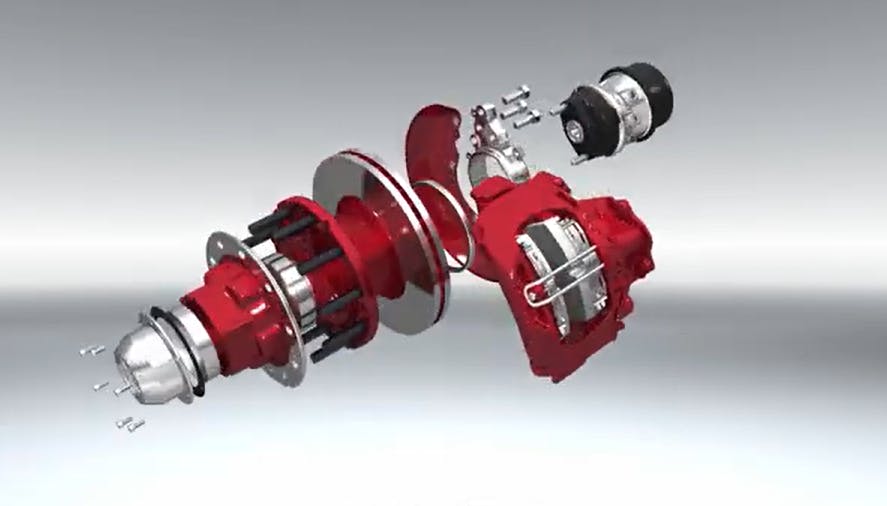 Hendrickson MAXX22T air disc brake