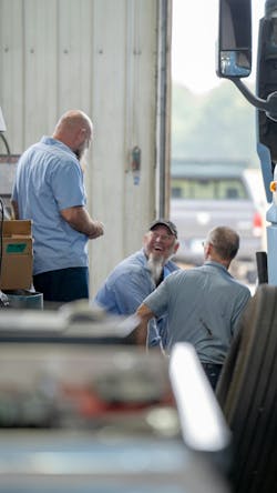 Continental Express' regimented replacementstrategy calls for running trucks that sometimes may have nearly a million miles. The maintenance team routinely checks these older trucks, relegated to local routes, to ensure issues are quickly detected and mitigated. Continental Express' regimented replacementstrategy calls for running trucks that sometimes may have nearly a million miles. The maintenance team routinely checks these older trucks, relegated to local routes, to ensure issues are quickly detected and mitigated.