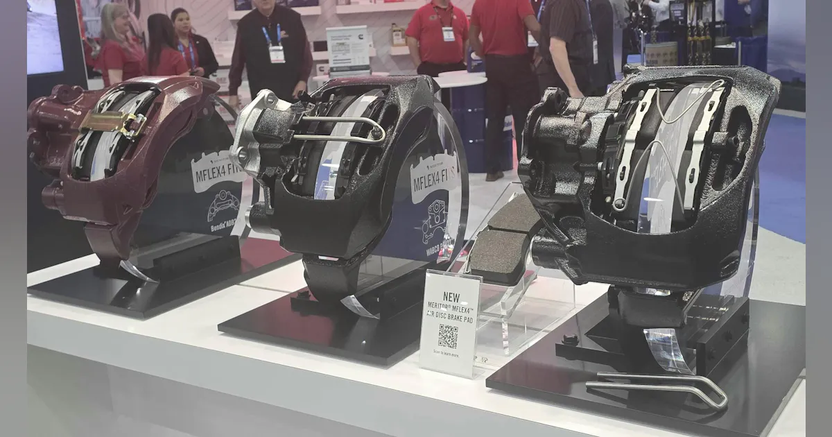 Meritor Brake Expander Cummins debuts Meritor MFLEX4 air disc brake pad | Fleet Maintenance
