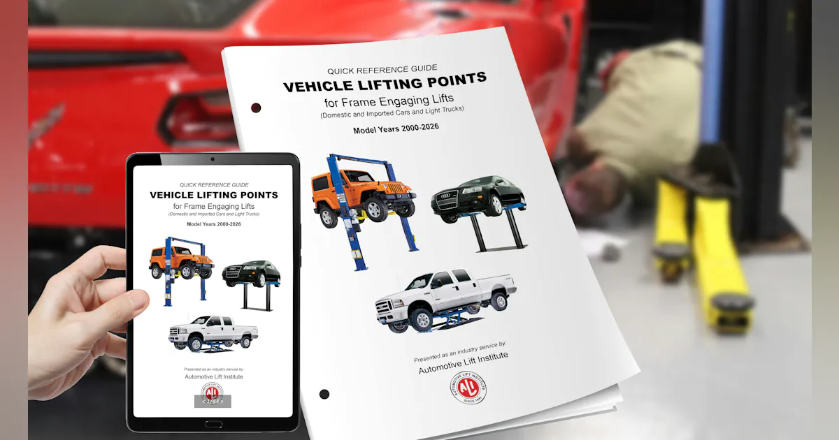 ALIβs 2026 Lifting Points Guide updates OEM data for safer vehicle ...
