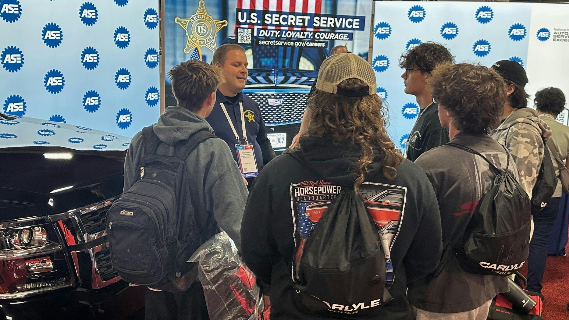 secret service and ASE at AAPEX