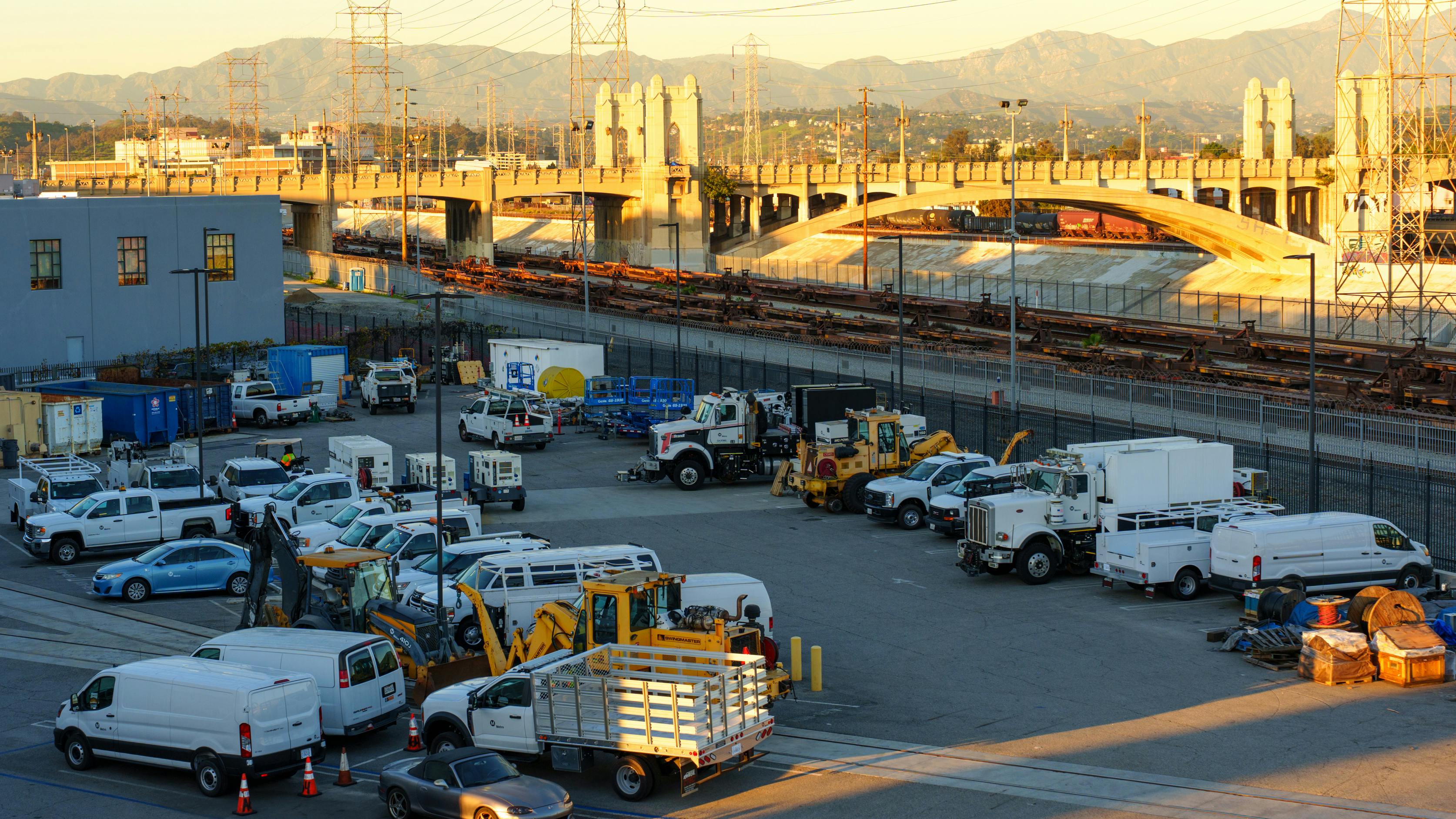 Mixed fleet in Los Angeles