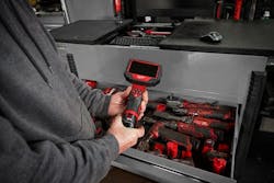 Borescopes, like this one from Milwaukee, can provide a quick look into areas techs may not otherwise be able to access easily. The tool can “allow them to save time and hassle of tearing down components on an engine to identify issues,” said Nicholas Pond, senior manager, product marketing at Milwaukee Tool. Borescopes, like this one from Milwaukee, can provide a quick look into areas techs may not otherwise be able to access easily. The tool can “allow them to save time and hassle of tearing down components on an engine to identify issues,” said Nicholas Pond, senior manager, product marketing at Milwaukee Tool.