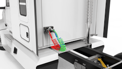 SmartSTO moves the release to a box on the back of the cab to eliminate guesswork when uncoupling. SmartSTO moves the release to a box on the back of the cab to eliminate guesswork when uncoupling.