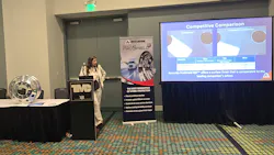 Jayne Orr, VP of sales at Accuride, unveils the ProSheild XGT coatign for aluminum wheels. The coating stands up to the harshest mechancial, thermal, and chemical challenges on the road, according to Accuride testing. Jayne Orr, VP of sales at Accuride, unveils the ProSheild XGT coatign for aluminum wheels. The coating stands up to the harshest mechancial, thermal, and chemical challenges on the road, according to Accuride testing.