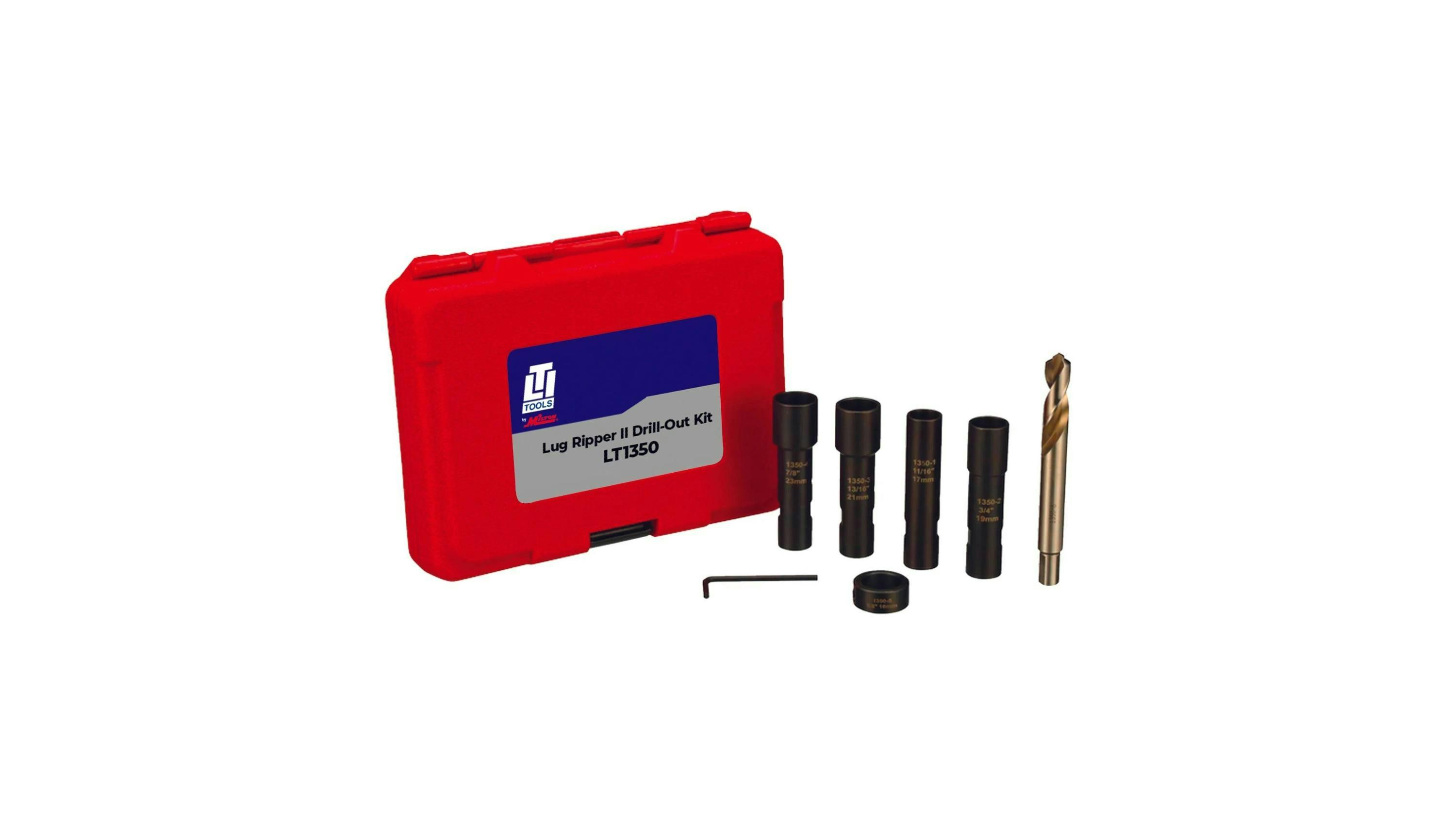 Lug Ripper II Lug Nut Stud Drill Out Kit