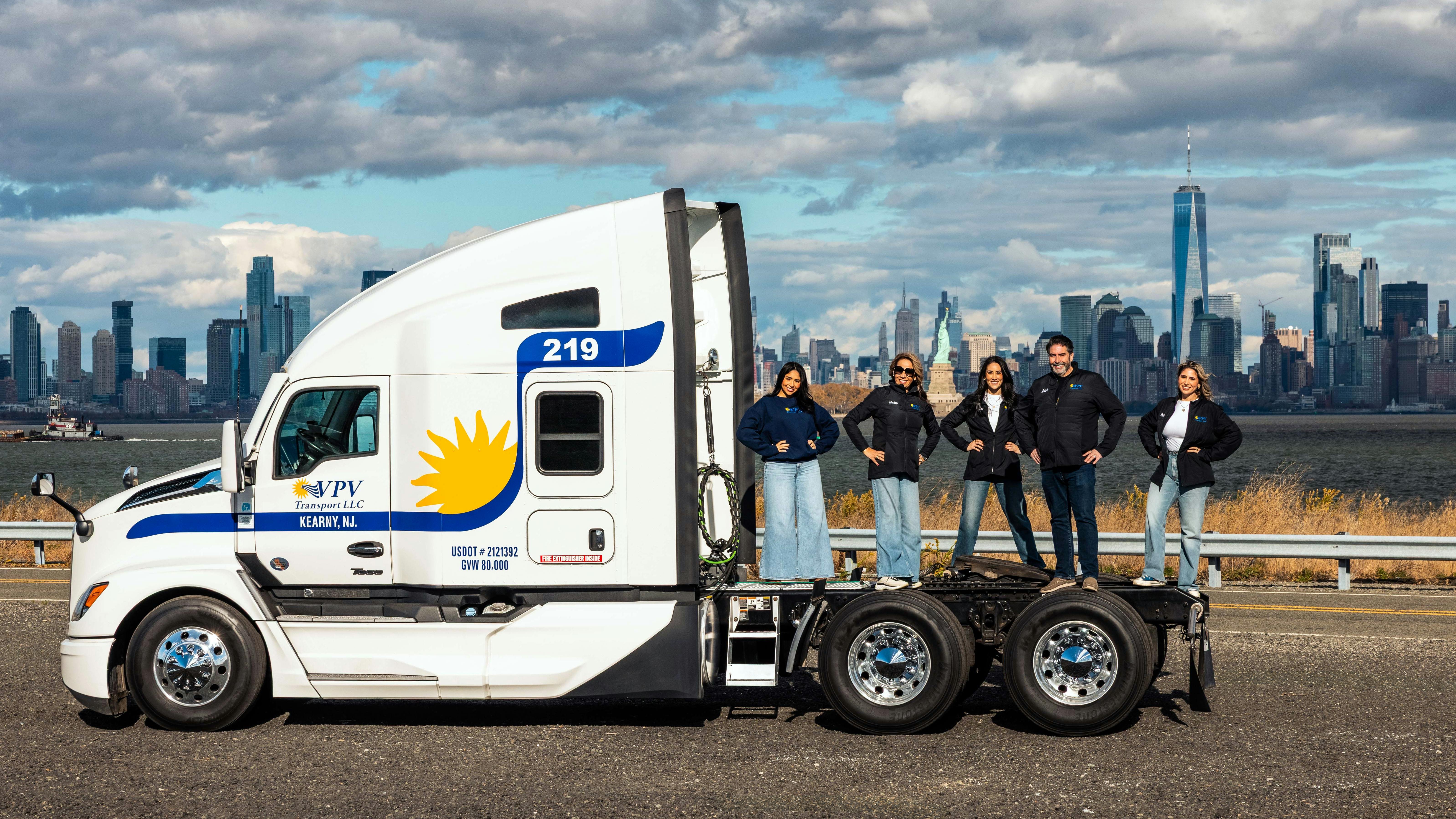 The Bossi family has stuck together as a fleet and family: (L to R) Valentina, mother Monica, Viviania, Pablo, and Paola.