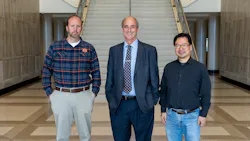 From left, David Bevly, Laurence Rilett, and Shiwen Mao are leading a $1.9 million Federal Motor Carrier Safety Administration–funded project at Auburn University to test RFID-enabled smart tire technology aimed at improving highway safety. From left, David Bevly, Laurence Rilett, and Shiwen Mao are leading a $1.9 million Federal Motor Carrier Safety Administration–funded project at Auburn University to test RFID-enabled smart tire technology aimed at improving highway safety.