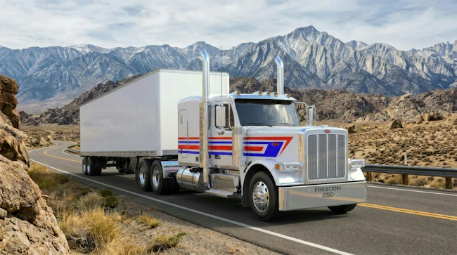 Peterbilt, also proudly American, has launched a special America 250 edition Model 589.
