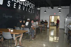 Transport Services, a Cleveland-area Hyundai Translead dealer with 58 employees (20 technicians) renovated the second floor in 2023 to include a large dining area and kitchenette.
