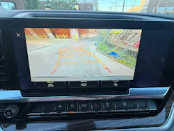 This truck’s tight turning radius and rear camera view guidelines ensured a perfect parallel park nearly every time. This truck’s tight turning radius and rear camera view guidelines ensured a perfect parallel park nearly every time.