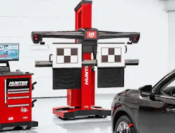 The Hunter Ultimate ADAS uses laser-guided target placement, cameras, and 360-degree coverage to help technicians accurately position targets and complete ADAS calibrations. The system also provides documented reports and HunterNet 2 connectivity.