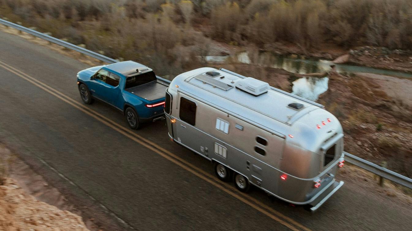 Rivian models&rsquo; obstructed rearview camera image