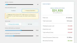 Zonar’s calculations show howClean Yruck Check costs can grow as testing becomes more frequent. For a 30-vehicle fleet, the company estimates that two annual checks would cost about $16,500 in third-party testing and vehicle downtime. At four checks per year, that estimate rises to $33,000. For a 300-vehicle fleet, Zonar estimates the cost would increase from about $165,000 at two checks per year to $330,000 at four, assuming $125 per third-party scan and another $150 in vehicle downtime costs per scan.