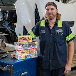 Tommy Crenshaw in McKee Foods' 10-bay Gentry, Arkansas shop.