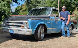 When Tommy was 15, he bought a 1991 Chevy S10 Blazer at auction for $300 and learned a lot about troubleshooting trying to keep it on the road. Cut to the present day, and Tommy is nearly done building a custom engine for his 1970 Chevy C10. When not testing how fast the new Gen 6 big block engine makes the C10, it will mostly be a 'pavement princess' due to the low clearance, Tommy said.